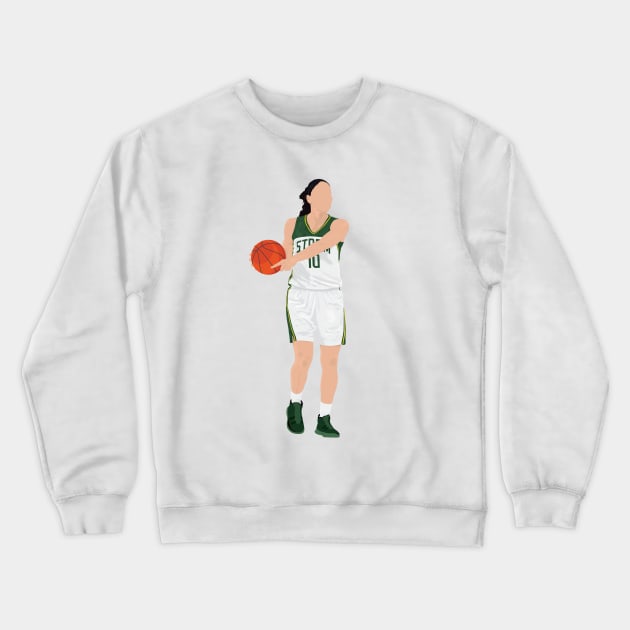 Basketball Storm Crewneck Sweatshirt by RockyDesigns